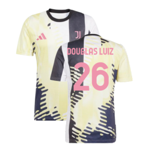 2025 Juventus Pre-Match Shirt (Yellow) (Douglas Luiz 26)