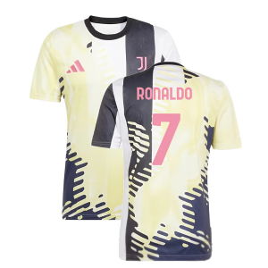 2025 Juventus Pre-Match Shirt (Yellow) (Ronaldo 7)