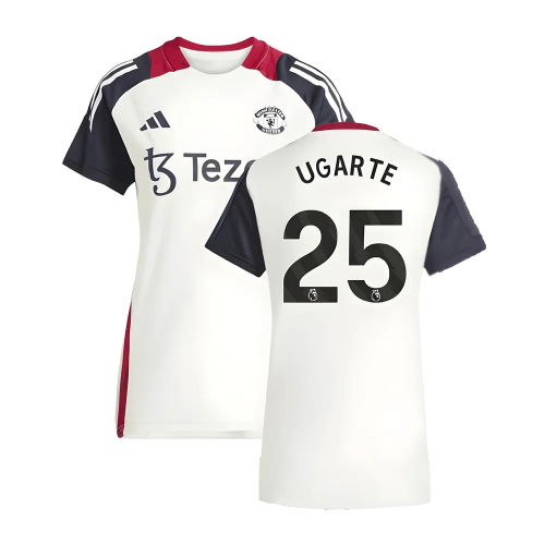 2025 Man Utd Training Jersey (Off White) - Womens (Ugarte 25)