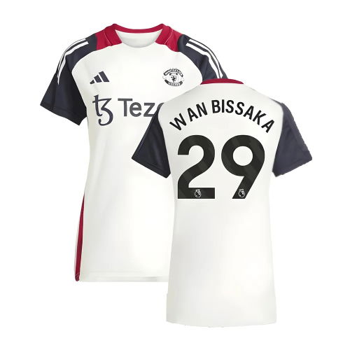 2025 Man Utd Training Jersey (Off White) - Womens (Wan Bissaka 29)