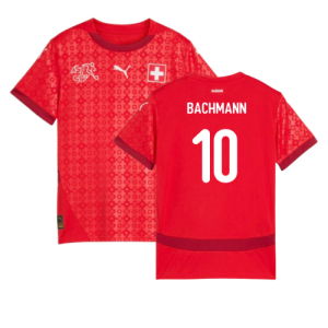 2025 Switzerland EUR25 Home Shirt (Kids) (Bachmann 10)