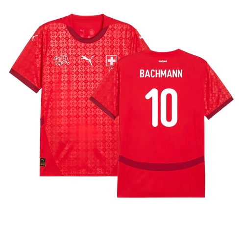 2025 Switzerland EUR25 Home Shirt (Unisex) (Bachmann 10)