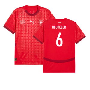 2025 Switzerland EUR25 Home Shirt (Unisex) (Reuteler 6)