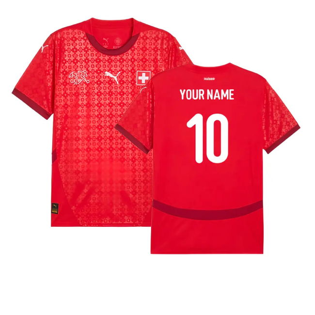 2025 Switzerland EUR25 Home Shirt (Unisex) (Your Name)