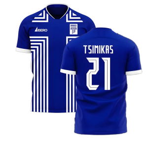 Greece 2025-2026 Away Concept Football Kit (Libero) (TSIMIKAS 21)
