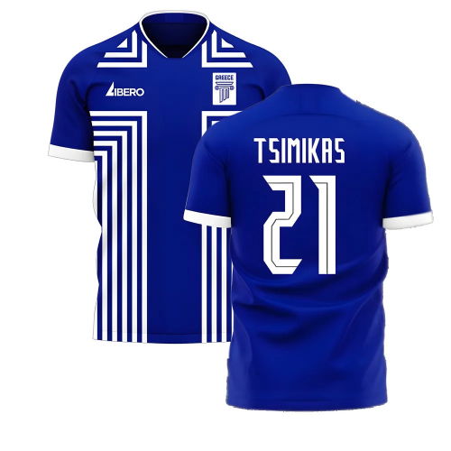 Greece 2025-2026 Away Concept Football Kit (Libero) (TSIMIKAS 21)