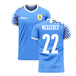 Uruguay 2023-2024 Home Concept Football Kit (Libero) (M CACERES 22)