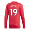 2020-2021 Man Utd Adidas Home Long Sleeve Shirt (Amad 19)