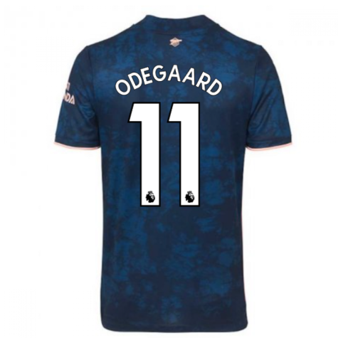 2020-2021 Arsenal Adidas Third Football Shirt (Kids) (ODEGAARD 11)