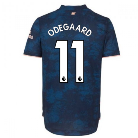 2020-2021 Arsenal Authentic Third Shirt (ODEGAARD 11)