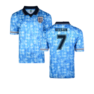 Score Draw England 1990 Third World Cup Finals Retro Football Shirt (Keegan 7)