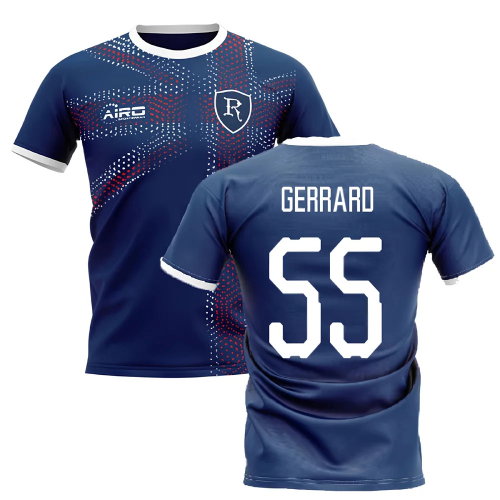 2025-2026 Glasgow Home Concept Football Shirt (Gerrard 55)