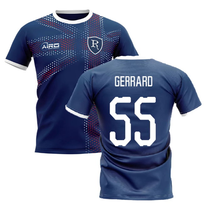 2025-2026 Glasgow Home Concept Football Shirt (Gerrard 55)