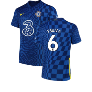 2021-2022 Chelsea Home Shirt (T SILVA 6)
