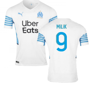 2021-2022 Marseille Authentic Home Shirt (MILIK 9)