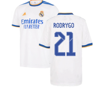 Real Madrid 2021-2022 Home Shirt (Kids) (RODRYGO 21)
