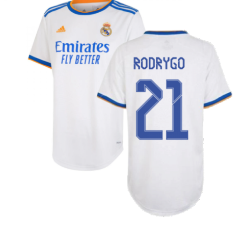Real Madrid 2021-2022 Womens Home Shirt (RODRYGO 21)