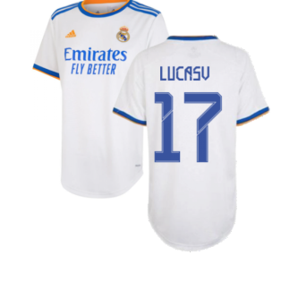 Real Madrid 2021-2022 Womens Home Shirt (LUCAS V 17)