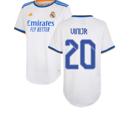 Real Madrid 2021-2022 Womens Home Shirt (VINI JR 20)