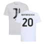 2021-2022 Juventus Training T-Shirt (White) (BERNARDESCHI 20)