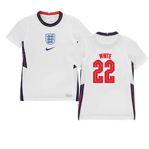 2020-2021 England Home Nike Football Shirt (Kids) (WHITE 22)
