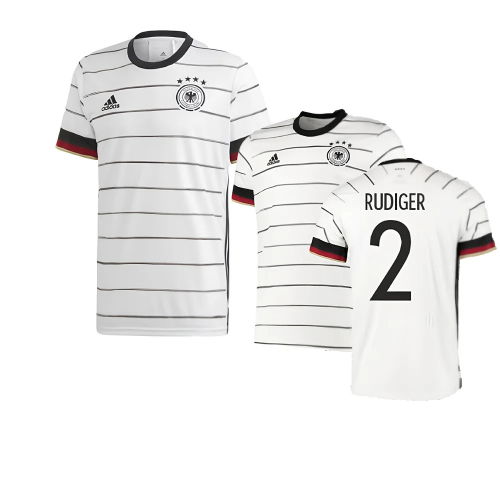 2020-2021 Germany Home Adidas Football Shirt (RUDIGER 2)