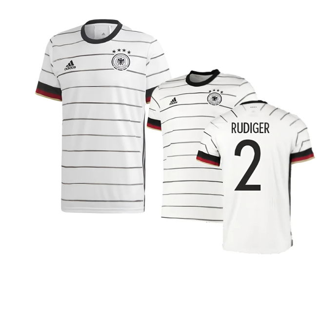2020-2021 Germany Home Adidas Football Shirt (RUDIGER 2)