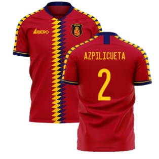 Spain 2022-2023 Home Concept Football Kit (Libero) (AZPILICUETA 2)