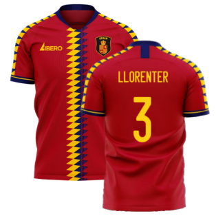 Spain 2022-2023 Home Concept Football Kit (Libero) (LLORENTE R 3)