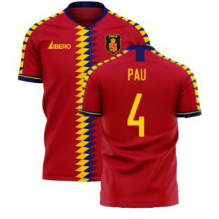 Spain 2023-2024 Home Concept Football Kit (Libero) (PAU 4)