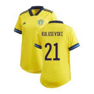 2020-2021 Sweden Home Adidas Womens Shirt (ISAK 11)