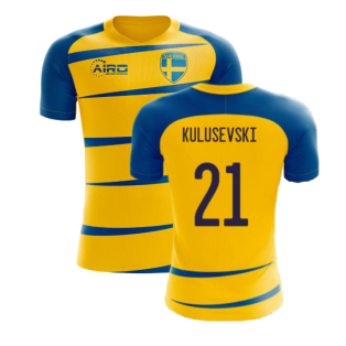 Sweden 2022-2023 Home Concept Football Kit (Libero) (LARSSON)