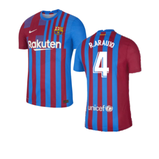 2021-2022 Barcelona Home Shirt (Kids) (R.ARAUJO 4)