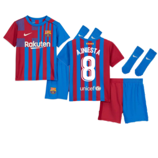 2021-2022 Barcelona Vapor Match Home Shirt (A.INIESTA 8)