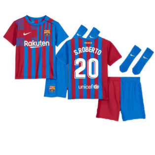 2021-2022 Barcelona Vapor Match Home Shirt (S.ROBERTO 20)