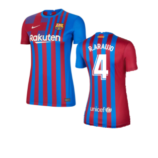 2021-2022 Barcelona Little Boys Home Kit (R.ARAUJO 4)