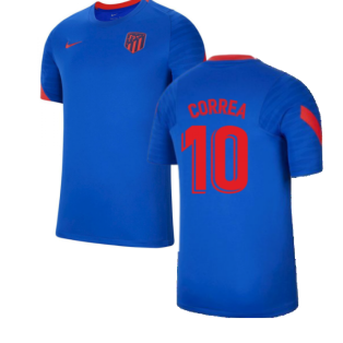 2021-2022 Atletico Madrid Training Shirt (Blue) (CORREA 10)