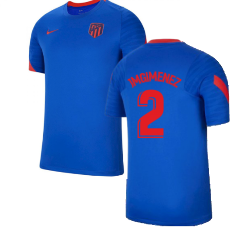 2021-2022 Atletico Madrid Training Shirt (Blue) (J M GIMENEZ 2)