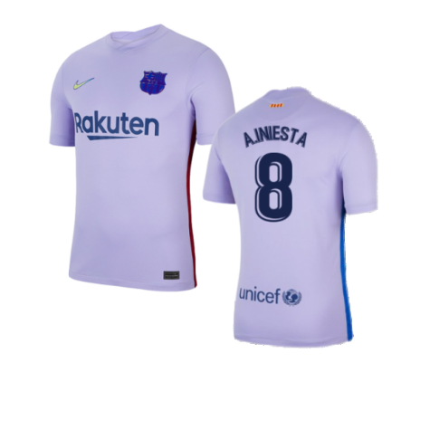 2021-2022 Barcelona Away Shirt (A.INIESTA 8)