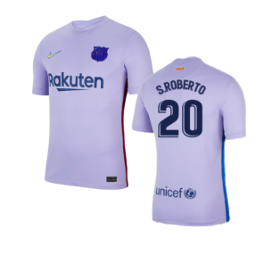2021-2022 Barcelona Away Shirt (S.ROBERTO 20)