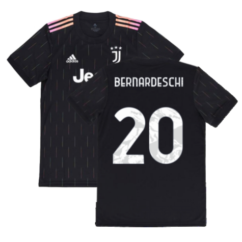 2021-2022 Juventus Away Shirt (Kids) (BERNARDESCHI 20)