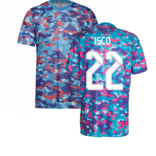 Real Madrid 2021-2022 Pre-Match Training Shirt (Pink) (ISCO 22)