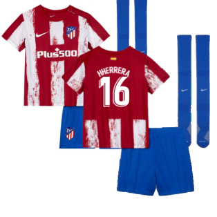 2021-2022 Atletico Madrid Little Boys Home Shirt (H HERRERA 16)