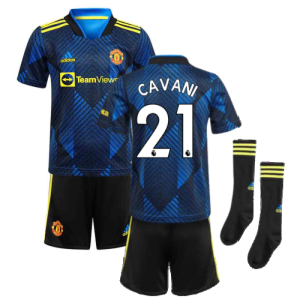 Man Utd 2021-2022 Third Mini Kit (Blue) (CAVANI 21)