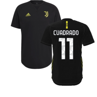 2021-2022 Juventus Travel Tee (Black) (CUADRADO 11)