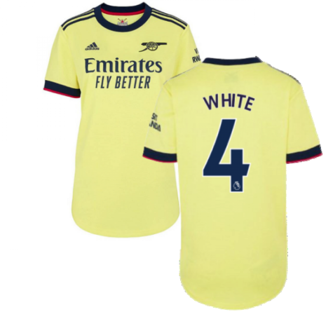 Arsenal 2021-2022 Away Shirt (Ladies) (WHITE 4)