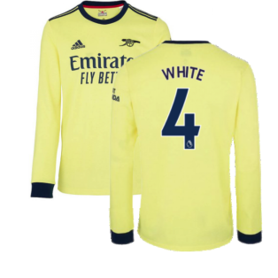 Arsenal 2021-2022 Long Sleeve Away Shirt (WHITE 4)