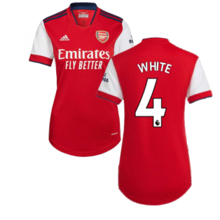 Arsenal 2021-2022 Home Shirt (Ladies) (WHITE 4)