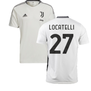 2021-2022 Juventus Training Shirt (White) (LOCATELLI 27)