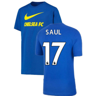 2021-2022 Chelsea Swoosh Club Tee (Blue) (SAUL 17)